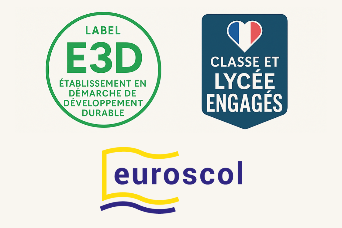 Trois labels pour une année d’engagement et d’ouverture au Lycée Professionnel Robert Keller